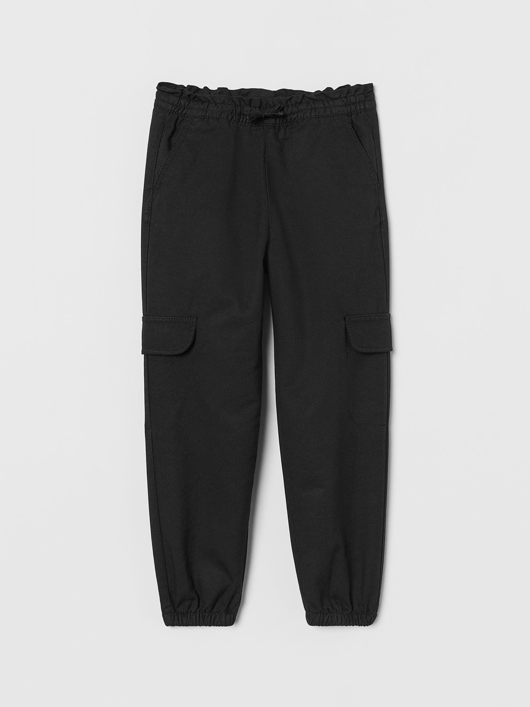 black cargo joggers women's