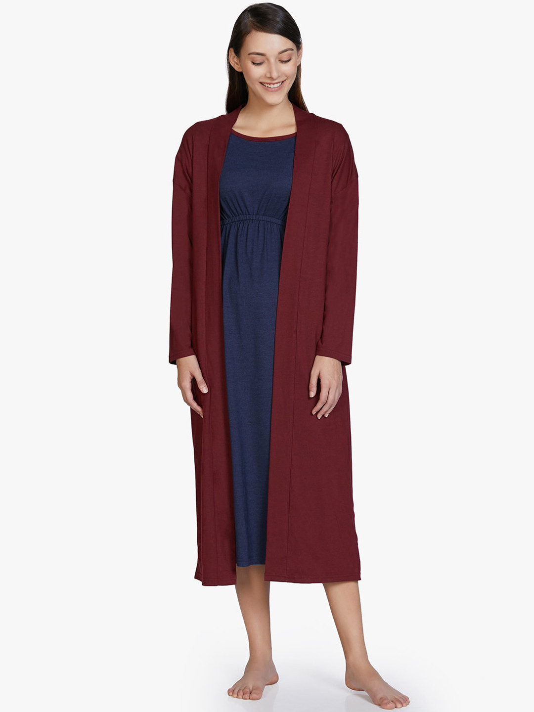 Buy Amante Women Maroon Solid Robe - Robe for Women 13579754 | Myntra