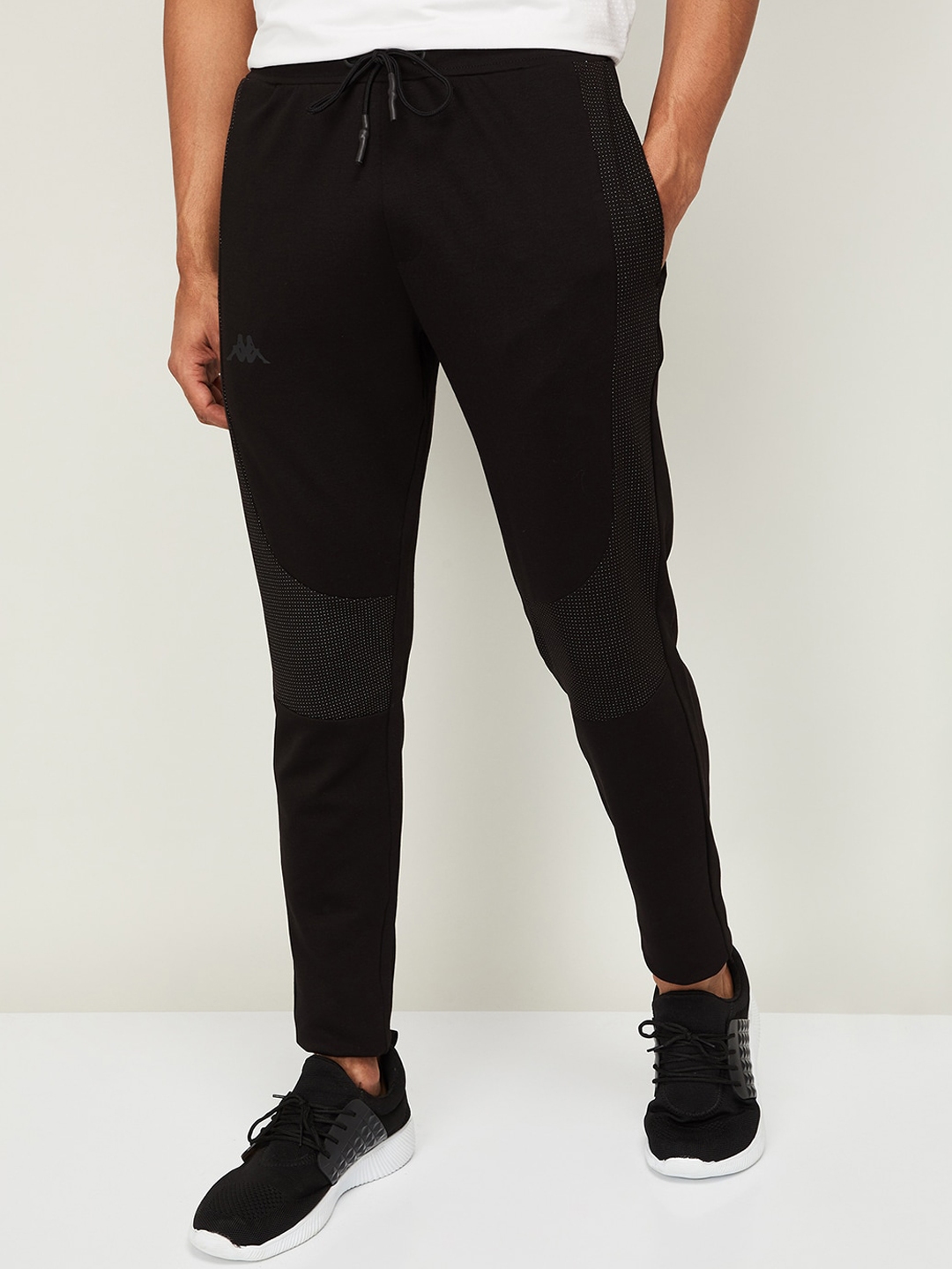 kappa black gold pants
