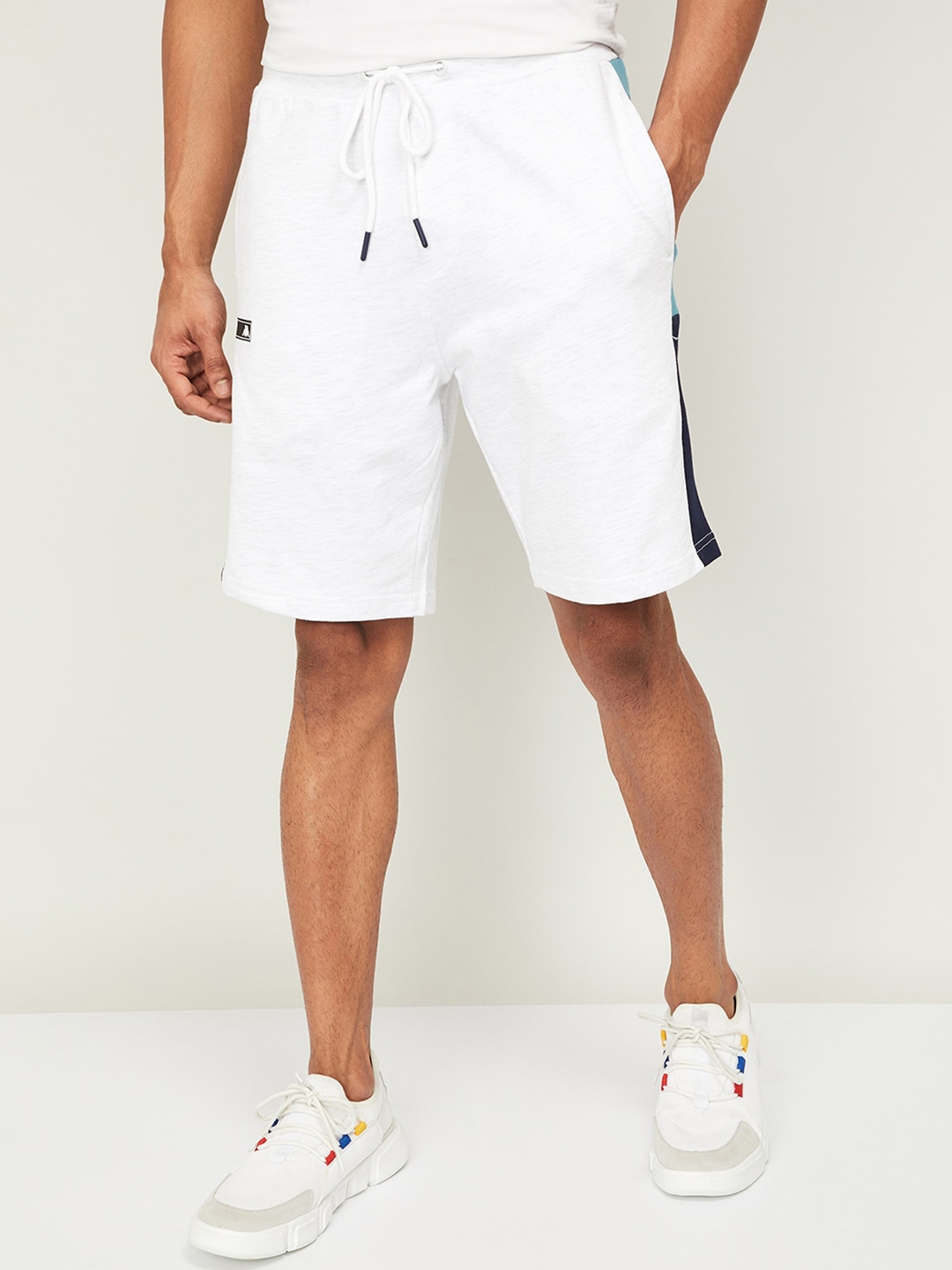 white kappa shorts
