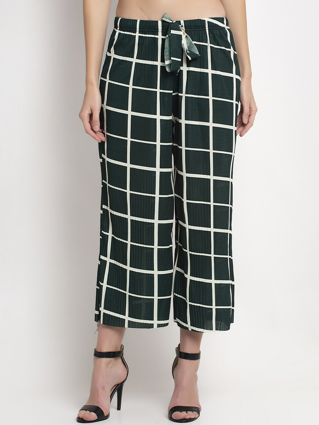 checked culottes