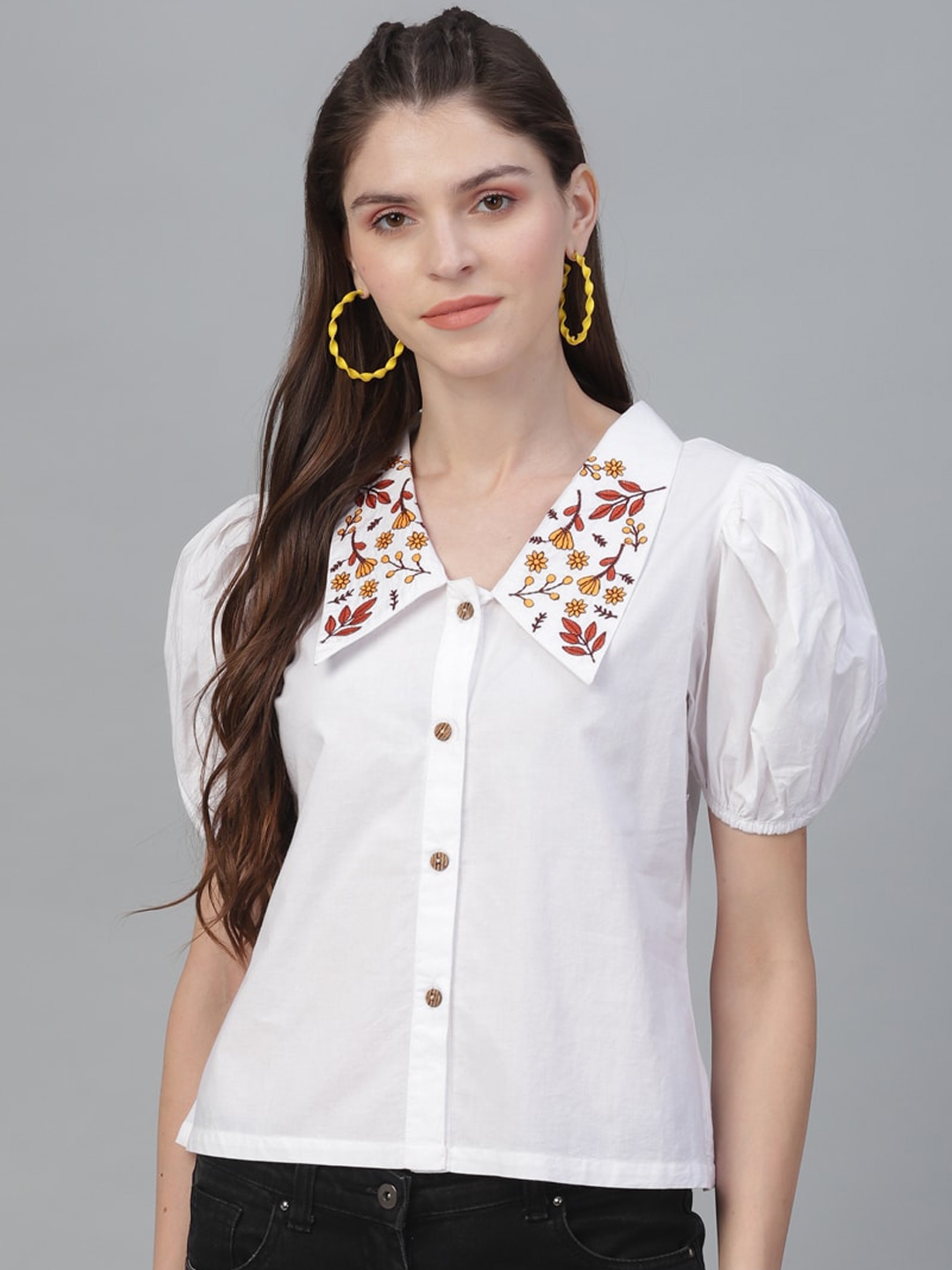 myntra white shirts