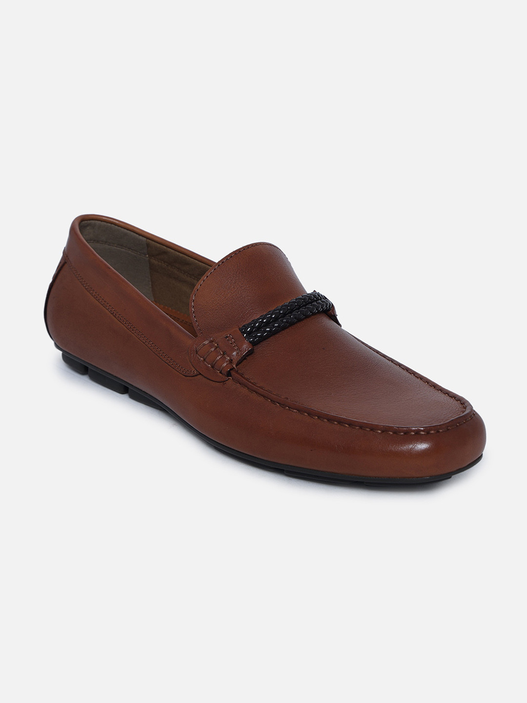 Buy ALDO Men Brown Leather Loafers Casual Shoes for Men