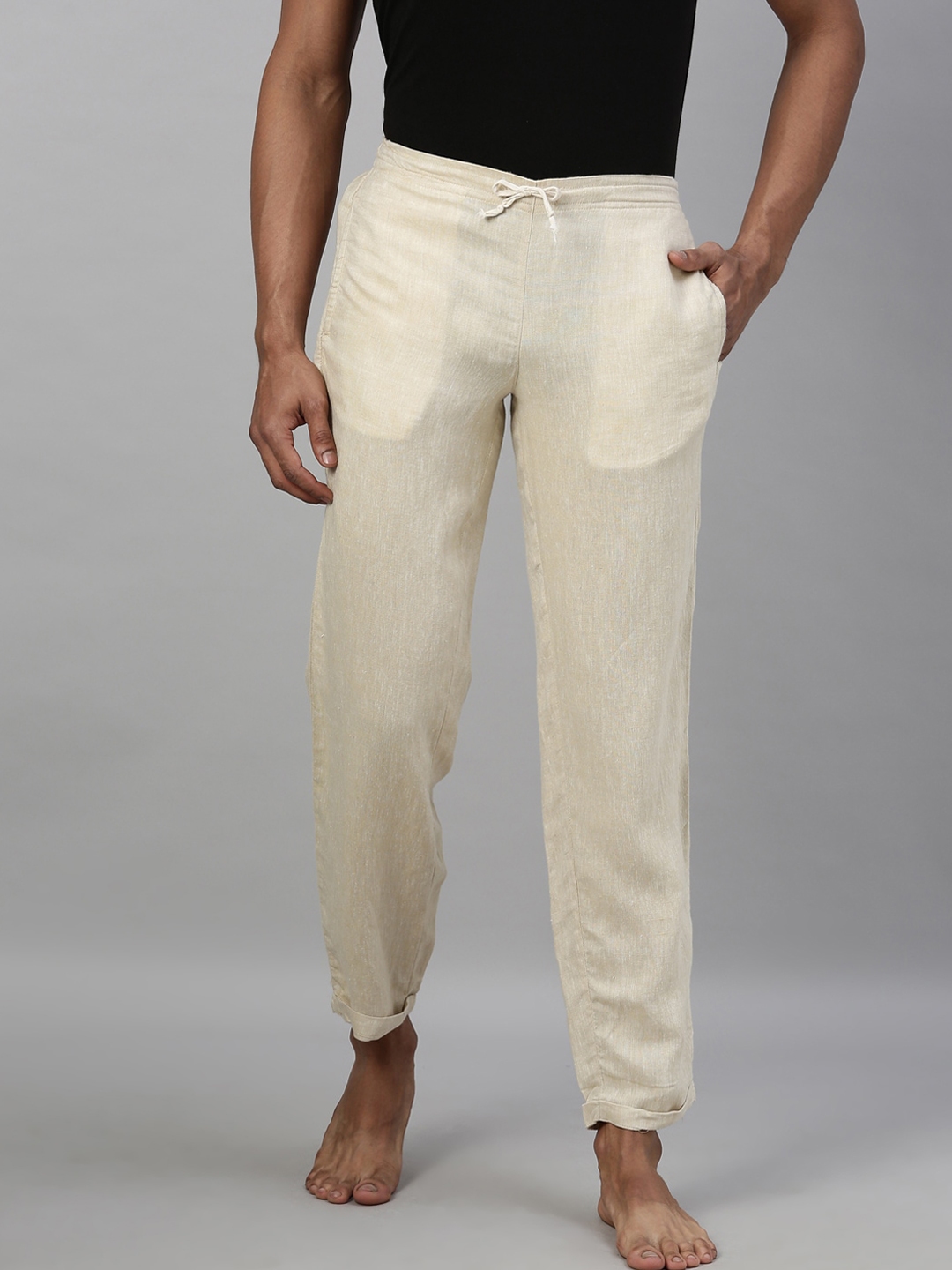 white cream pants
