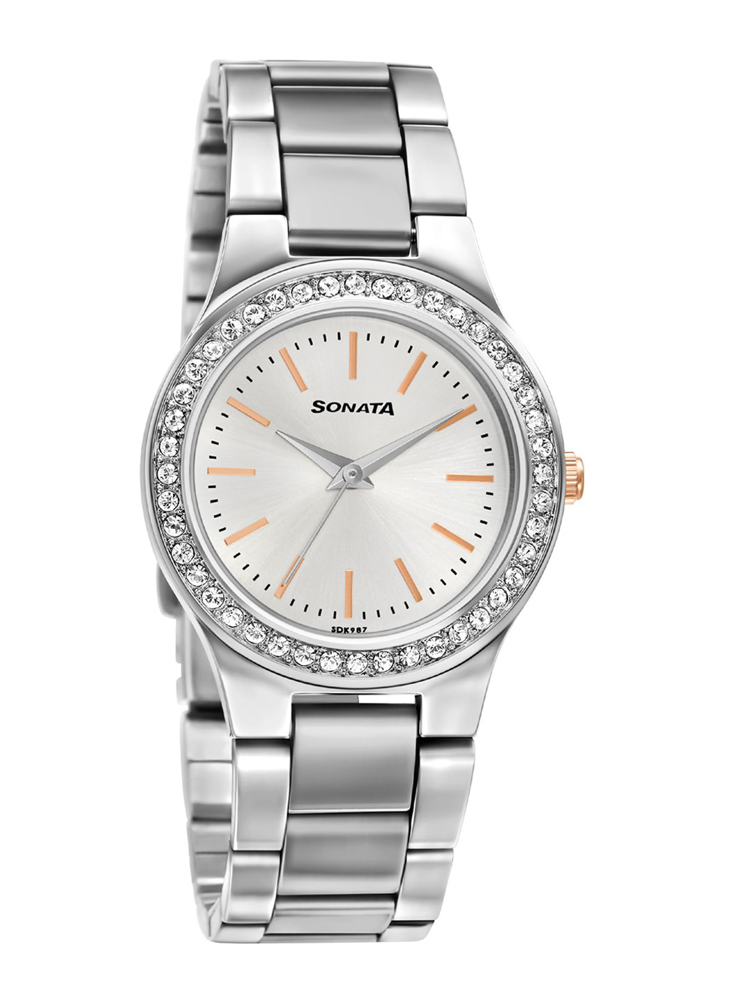 Buy Sonata Women Silver Toned Analogue Watch 87034KM02 Watches for