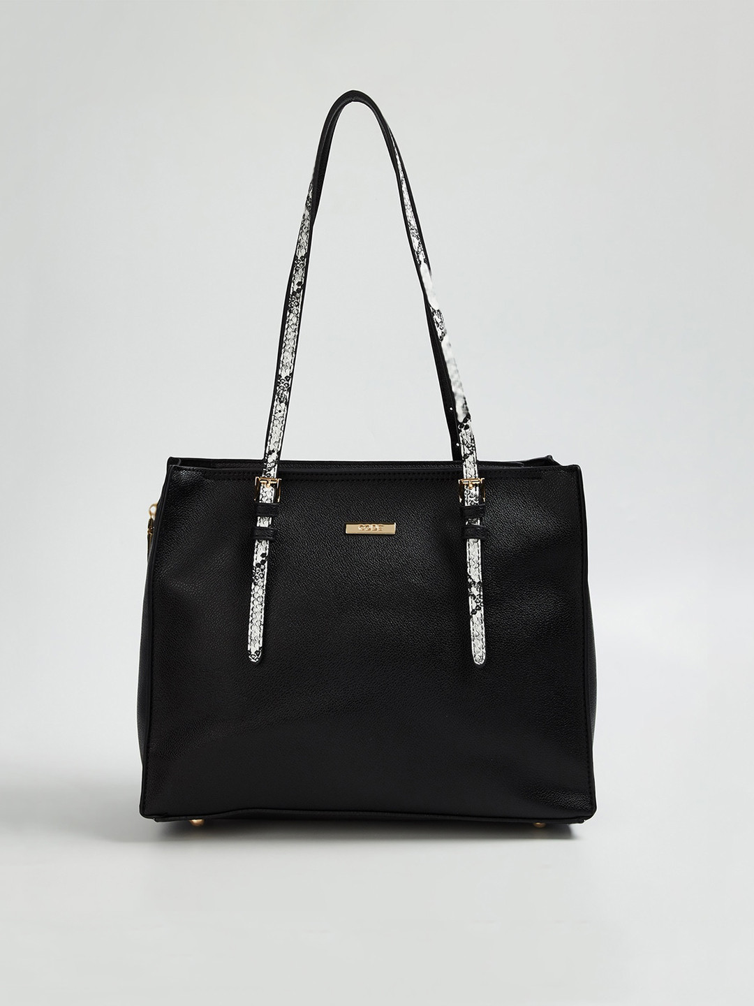 Buy CODE By Lifestyle Black Solid Shoulder Bag Handbags for Women