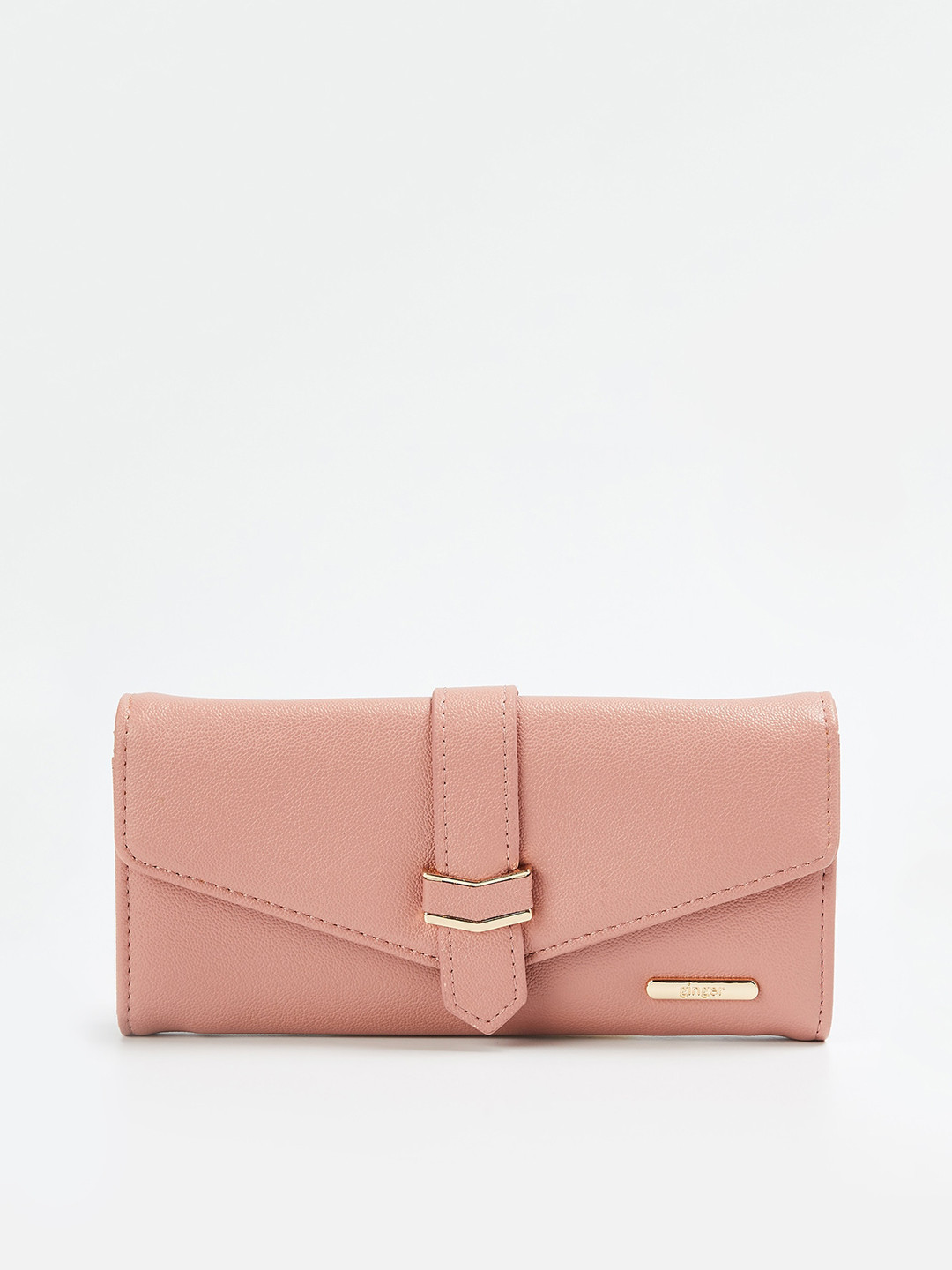 Buy Ginger By Lifestyle Women Pink Solid Envelope Wallets for Women