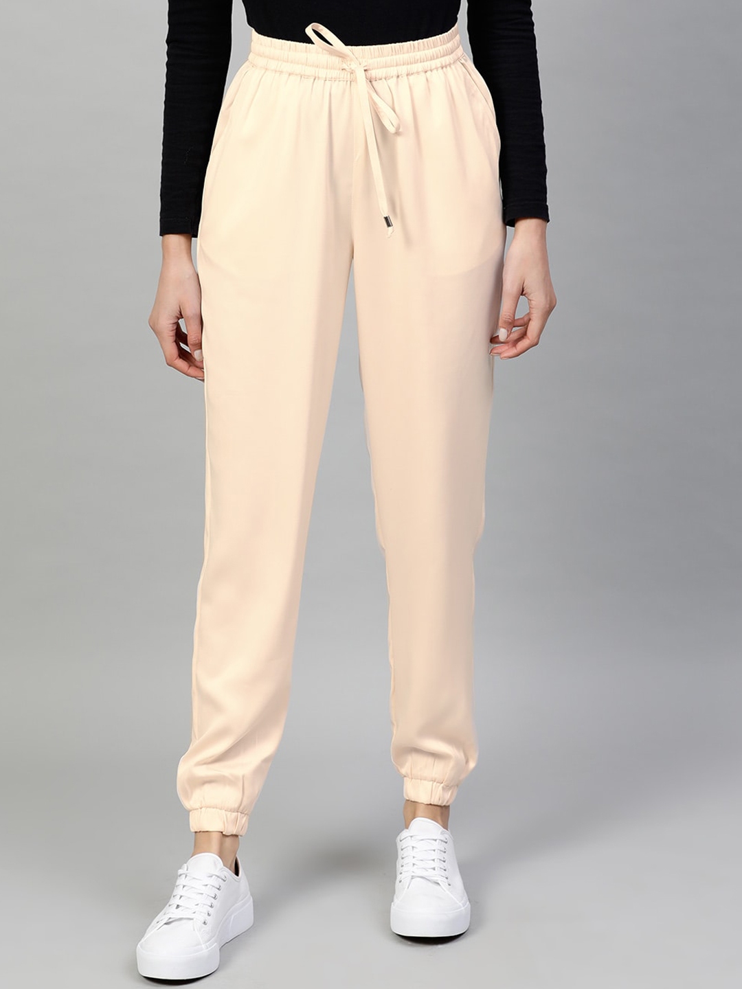 champagne sequin joggers