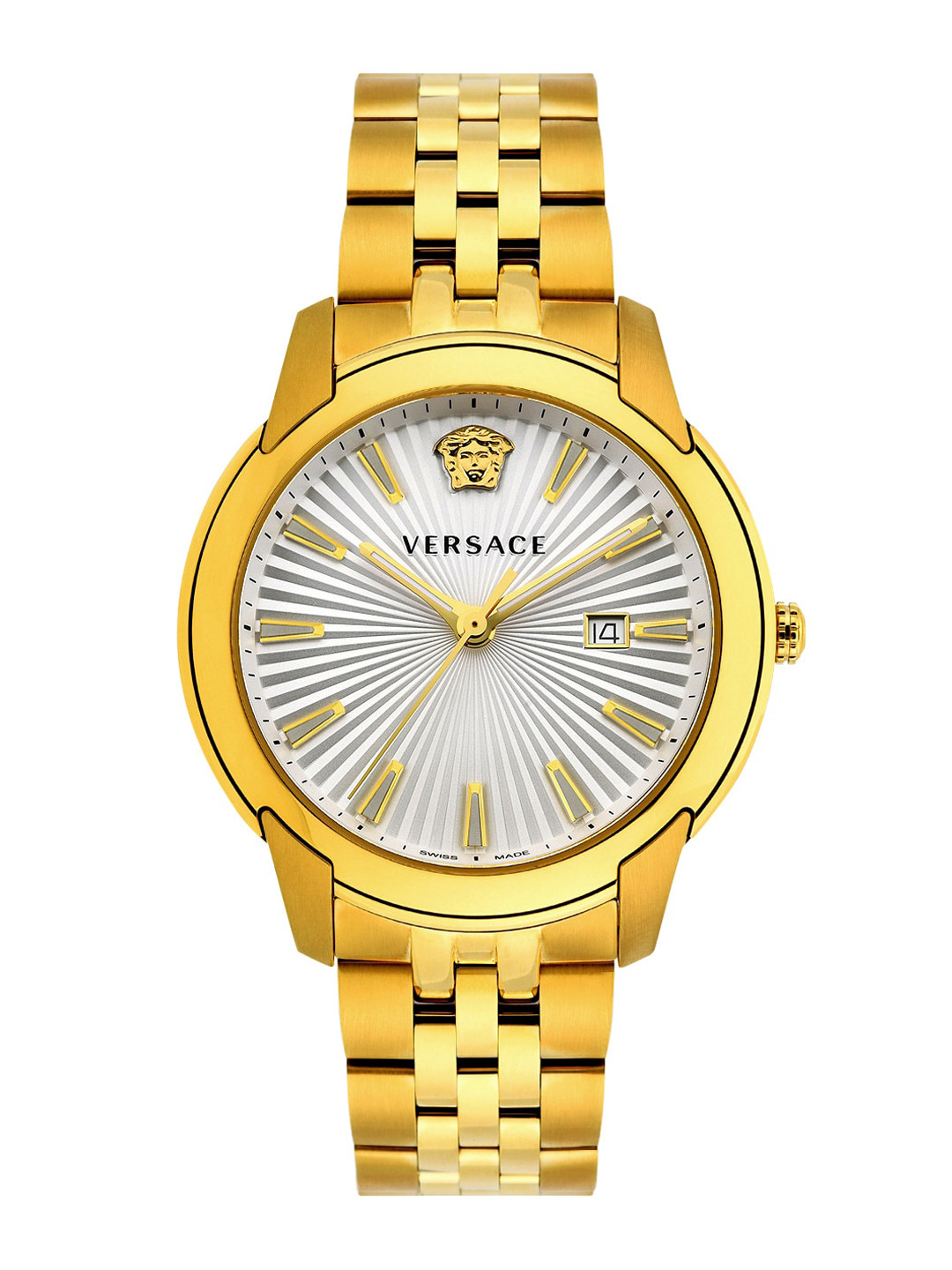 Buy Versace Men Gold Toned & White Analogue Watch VELQ00719 Watches