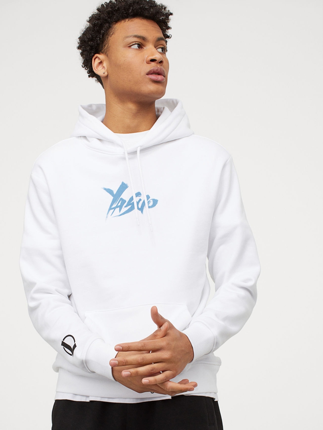 h&m white hoodie