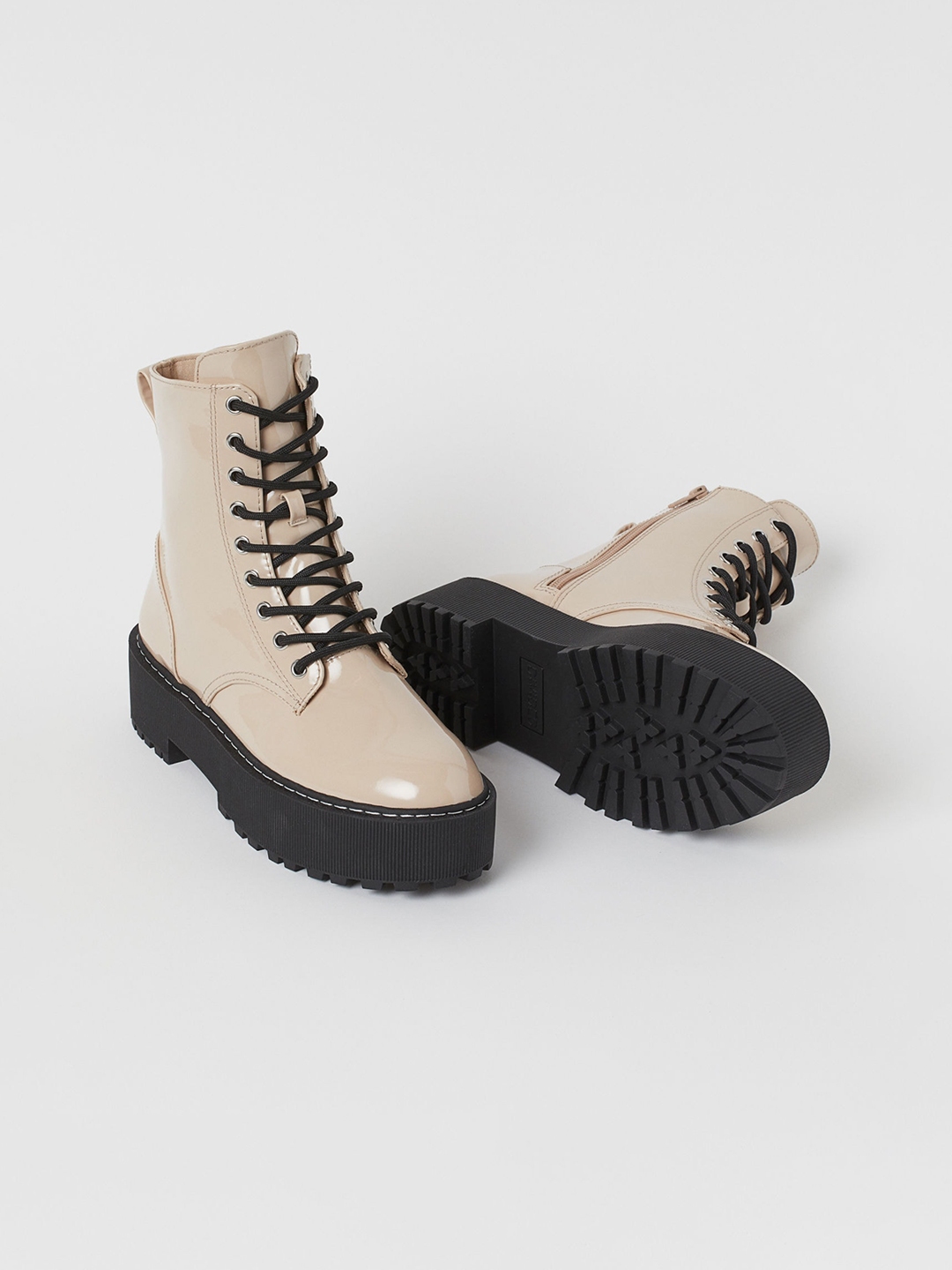 h and m beige boots