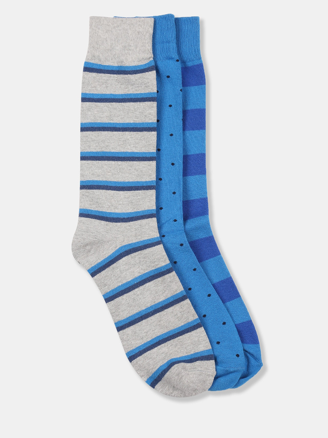 Buy GAP Men Pack Of 3 Assorted Ribbed Crew Top Socks Socks for Men