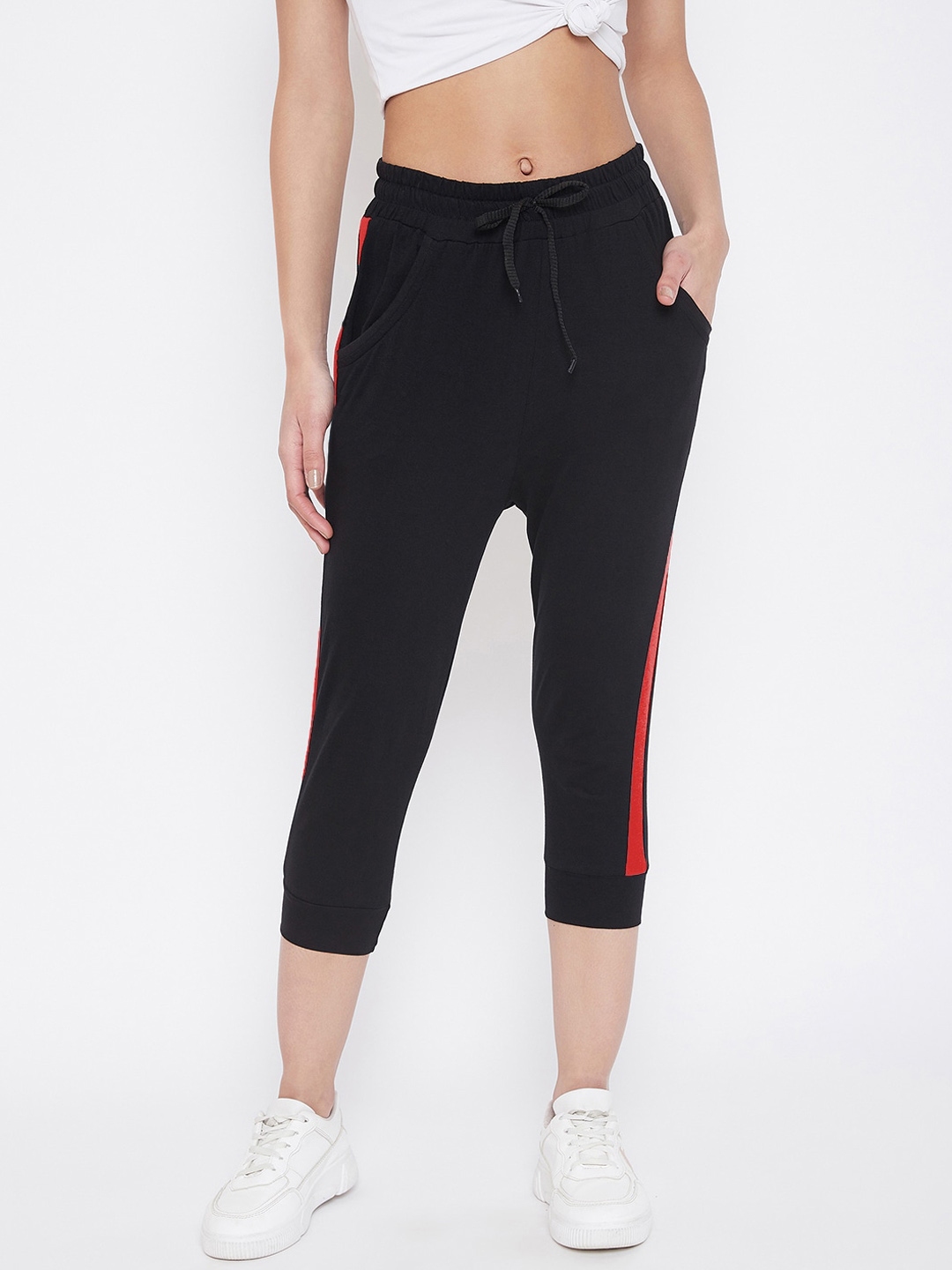 chrome and coral track pants