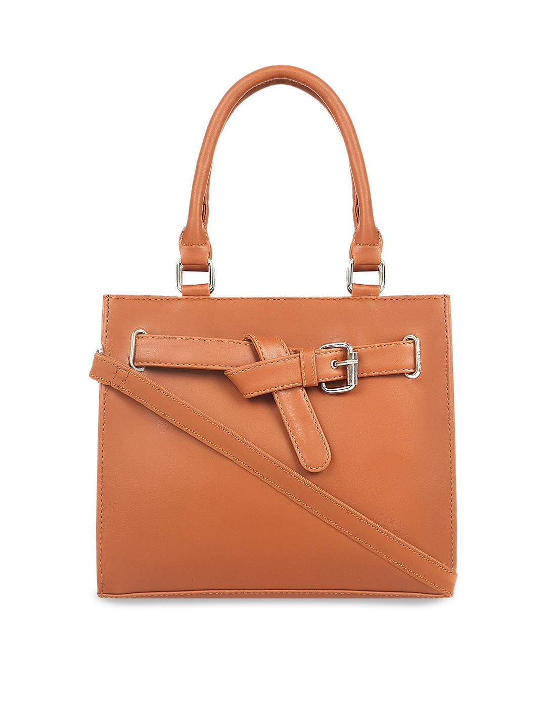 Buy Toteteca Tan Solid Handheld Bag Handbags for Women 13596202 Myntra