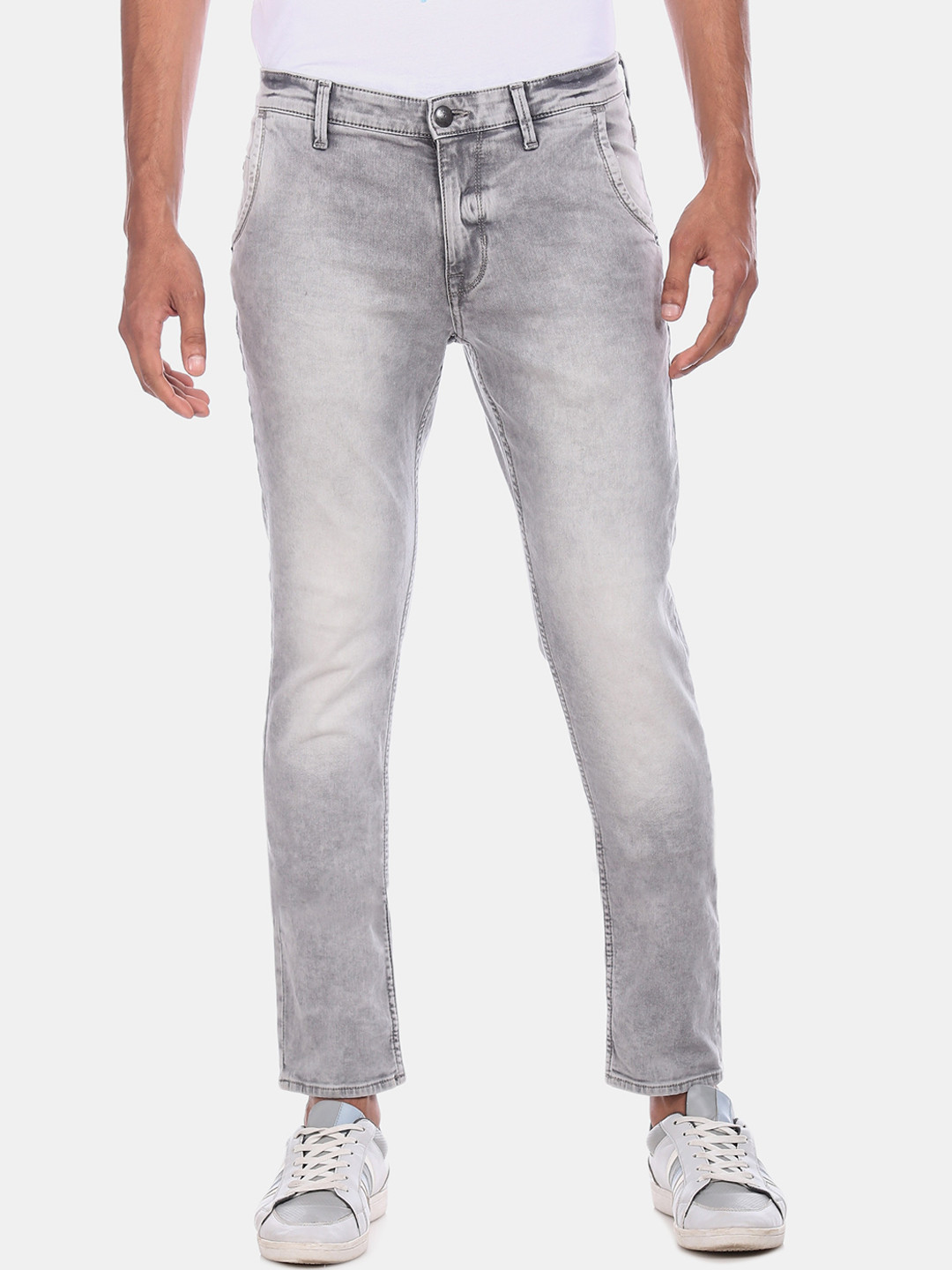 Buy U.S. Polo Assn. Denim Co. Men Grey Slim Fit Jeans - Jeans for Men ...