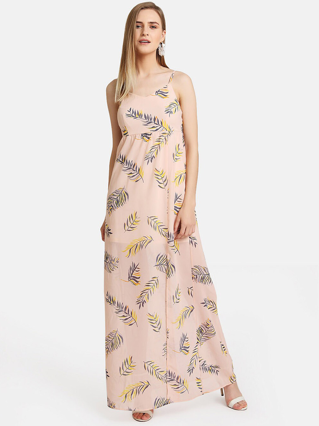 Buy Kazo Women Pink Printed Maxi Dress Dresses for Women 13610408