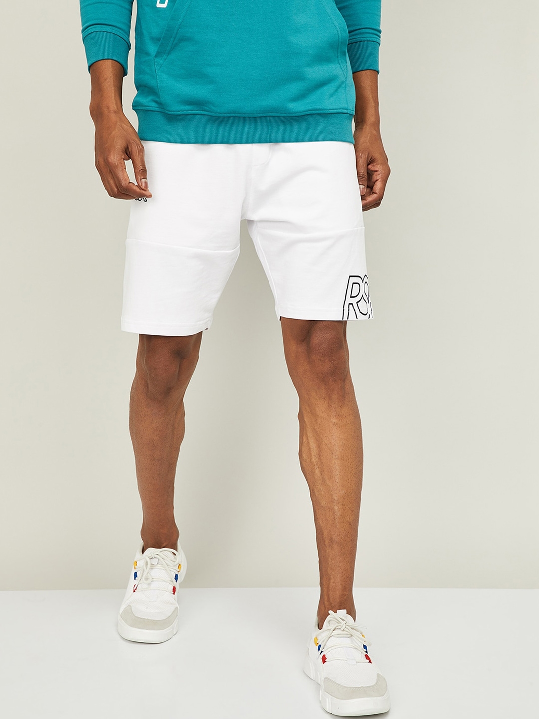 white kappa shorts
