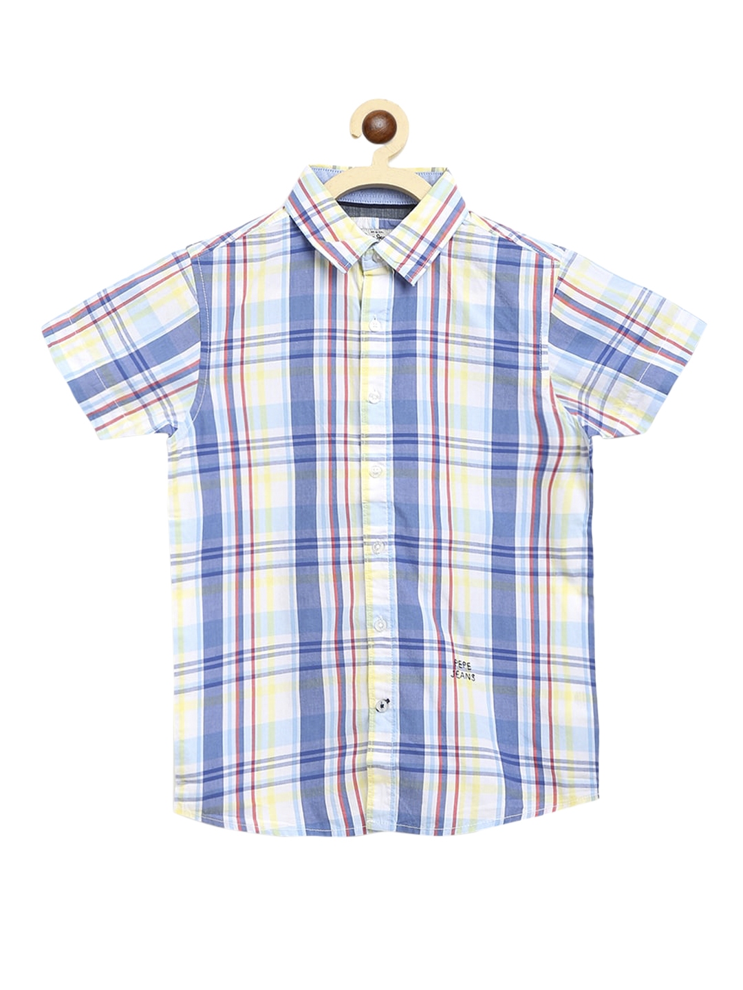 Buy Pepe Jeans Boys Multicoloured Regular Fit Checked Casual Shirt ...
