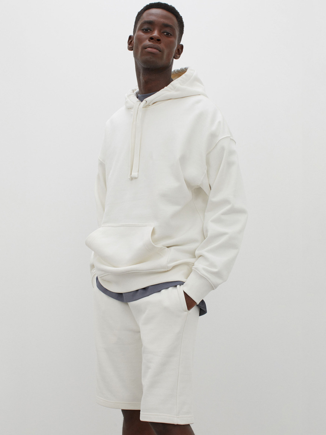 Buy H&M Men White Solid Regular Fit Regular Shorts Shorts for Men 13628466 Myntra