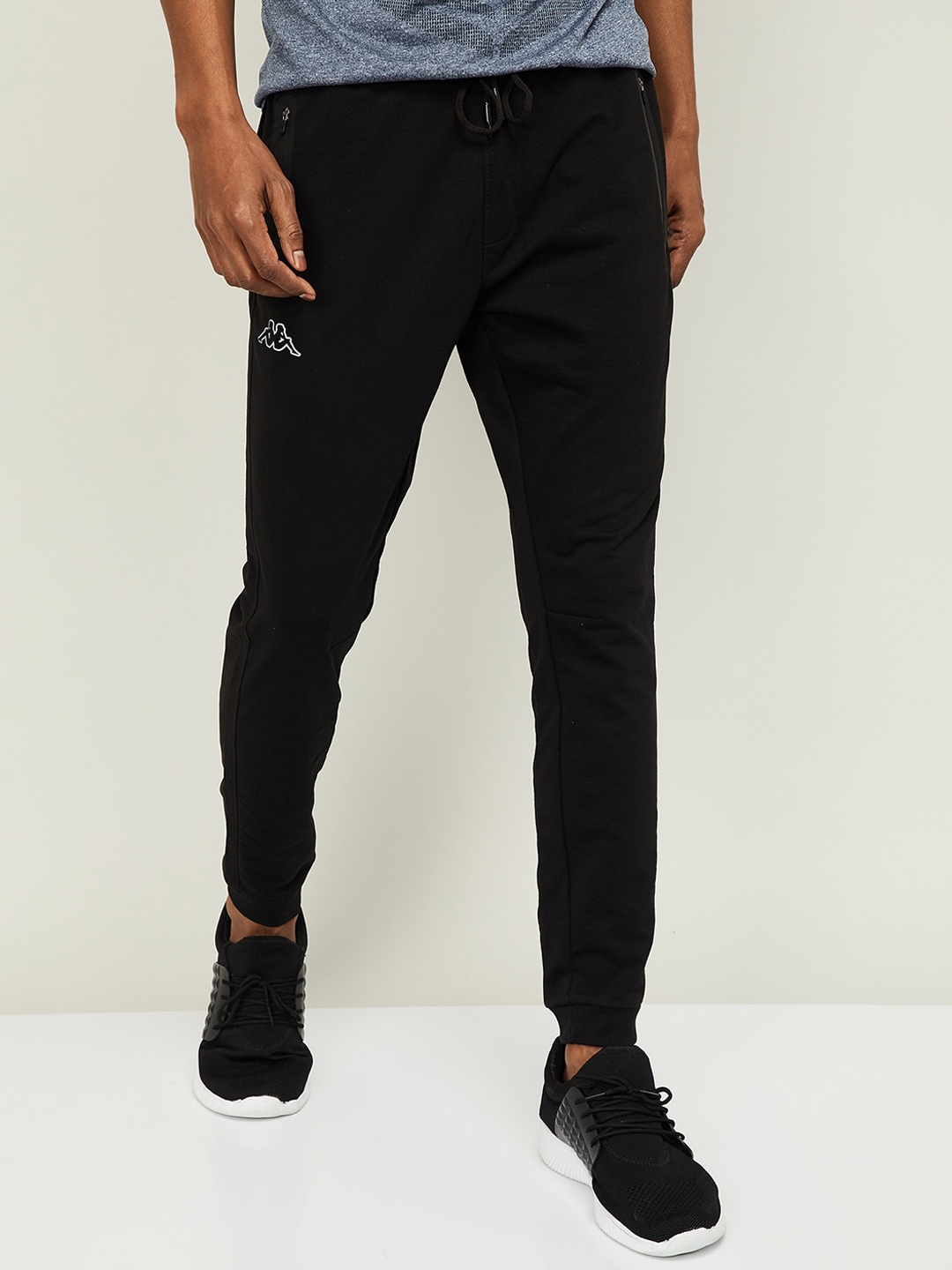Buy Kappa Men Black Solid Joggers - Track Pants for Men 13617826 | Myntra
