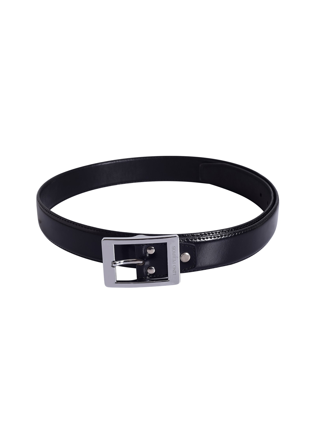 Buy Lino Perros Men Black Solid Leather Belt - Belts for Men 13625528 ...