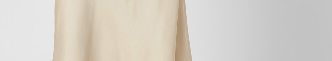 Buy Vero Moda Women Beige Solid A Line Midi Skirt - Skirts for Women ...