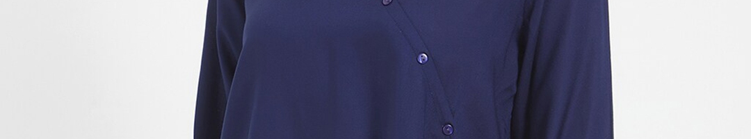 Buy 109f Women Navy Blue Shirt Style Top - Tops for Women 13779754 | Myntra