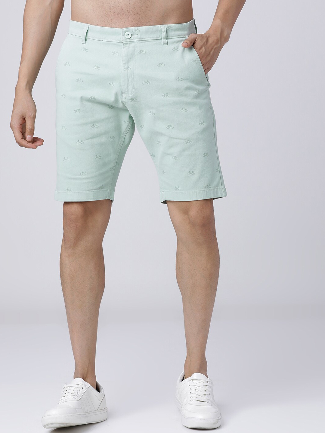 green chino shorts mens