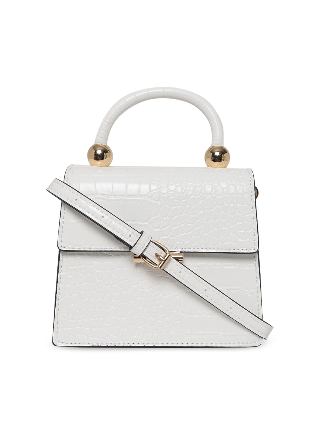 Buy ALDO White Textured Satchel - Handbags for Women 13892810 | Myntra
