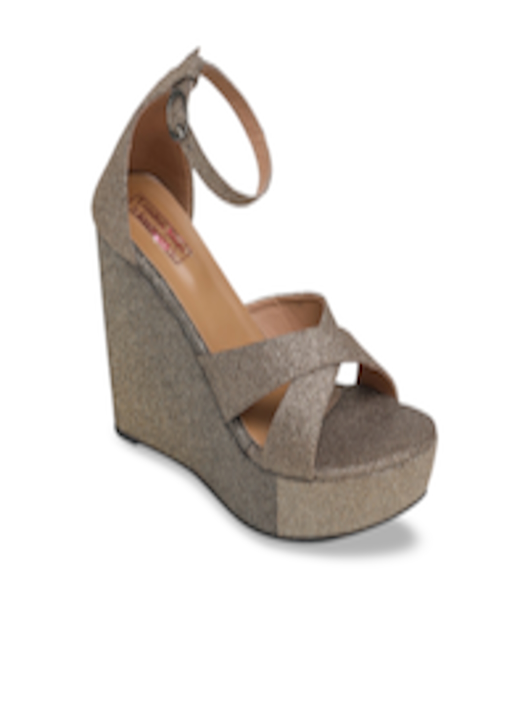 Buy LONDON STEPS Women Copper Toned Solid Peep Toes - Heels for Women ...