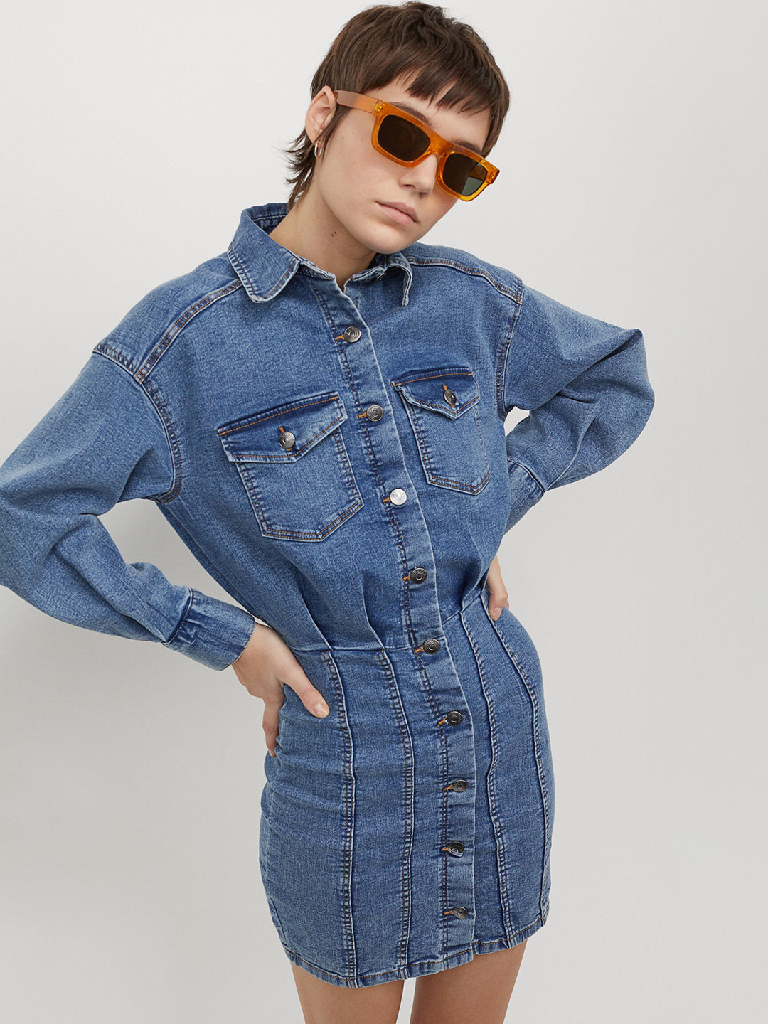 Buy H&M Women Denim Dress Dresses for Women 13908540 Myntra