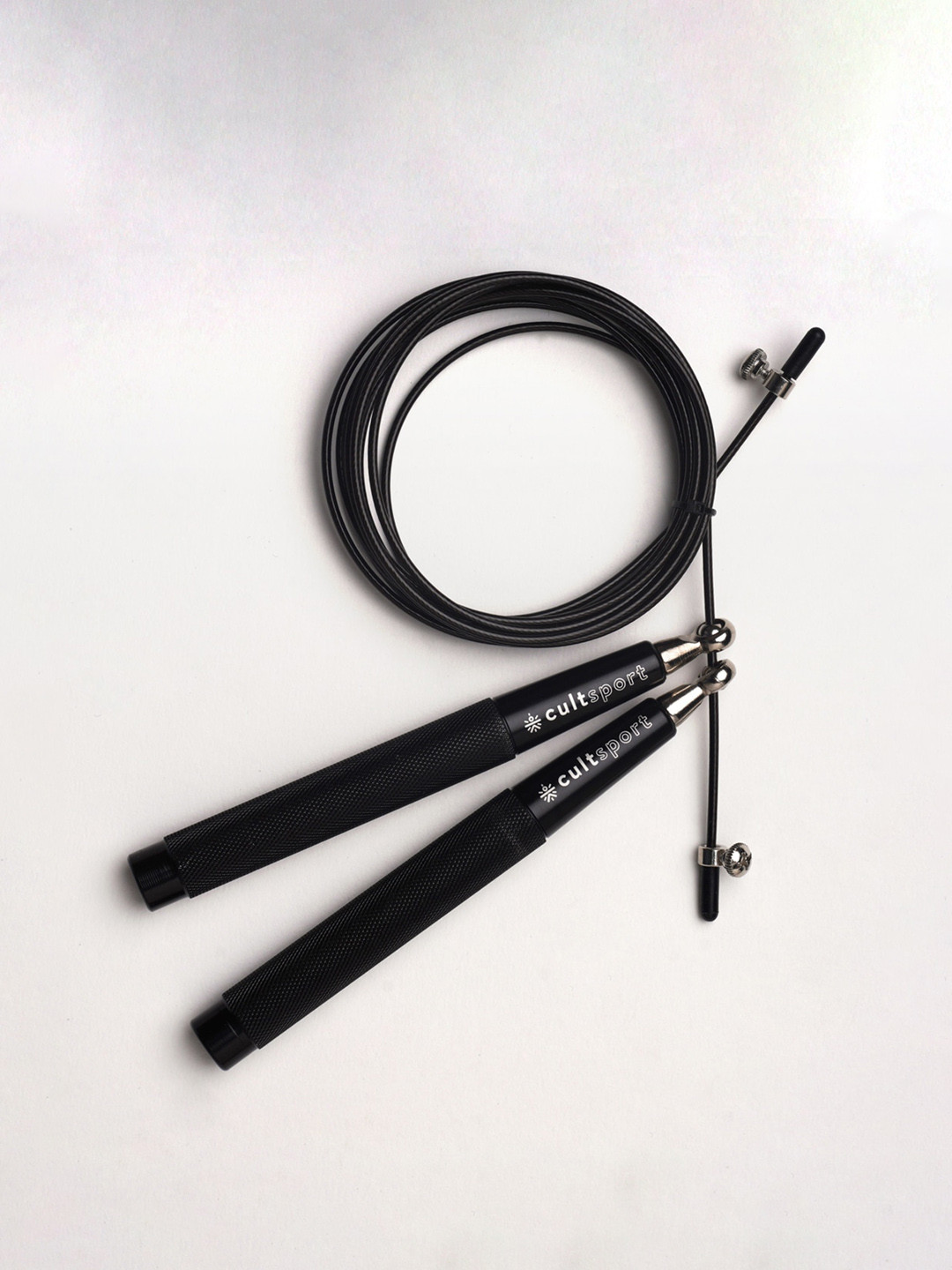 Buy CULT Unisex Black Solid Speed Rope With Adjustable Length Sports