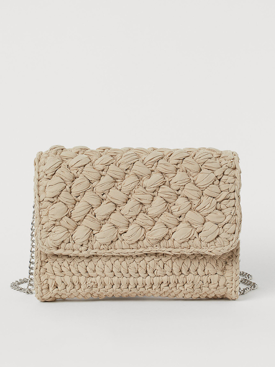 Buy H&M Women Beige Crocheted Shoulder Bag Handbags for Women