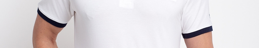 Buy Rodamo Men White Solid Slim Fit Mandarin Collar T Shirt - Tshirts ...