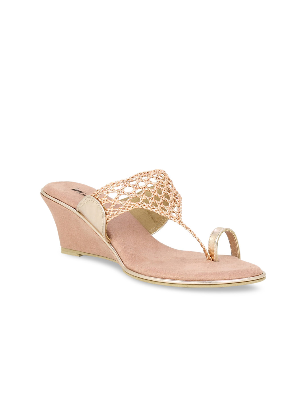 Buy Inc 5 Women Beige Woven Design Sandals Heels for Women 13926978