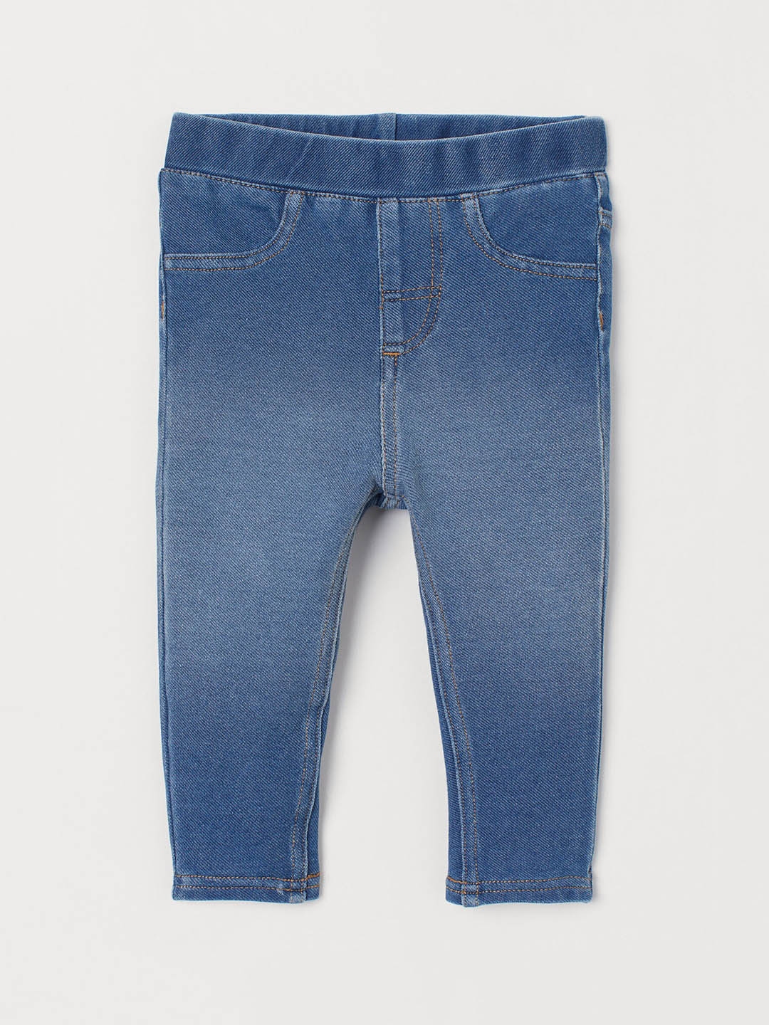 Buy H&M Girls Blue Solid Jeggings - Jeggings for Girls 13943296 | Myntra