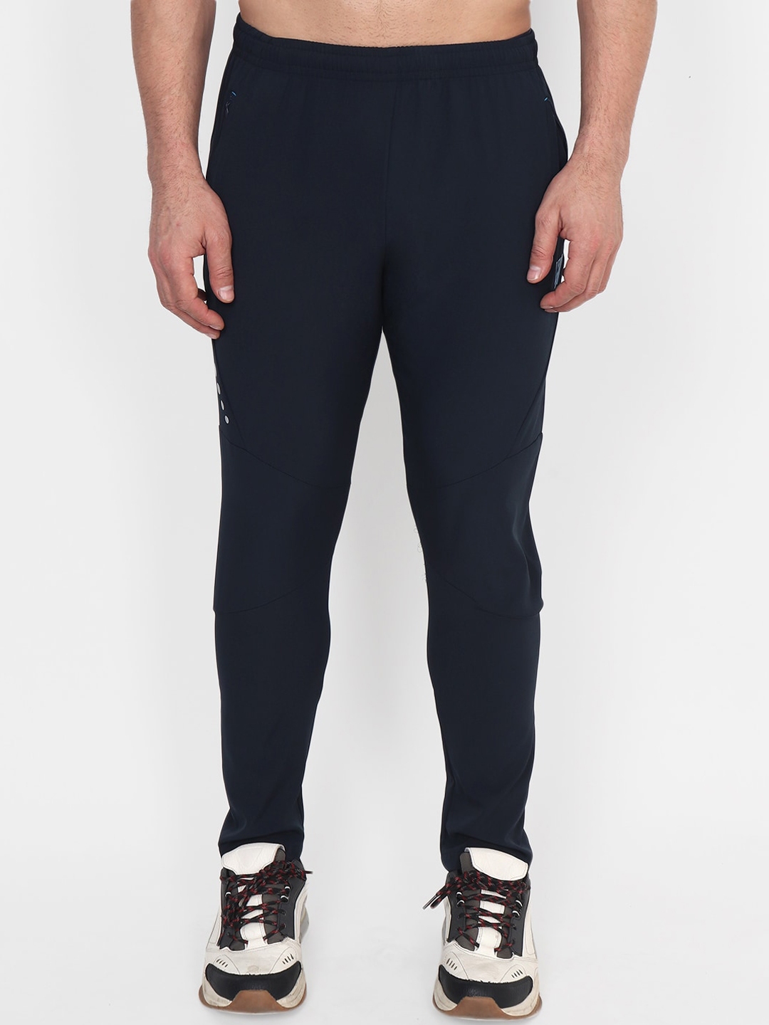 light blue track pants