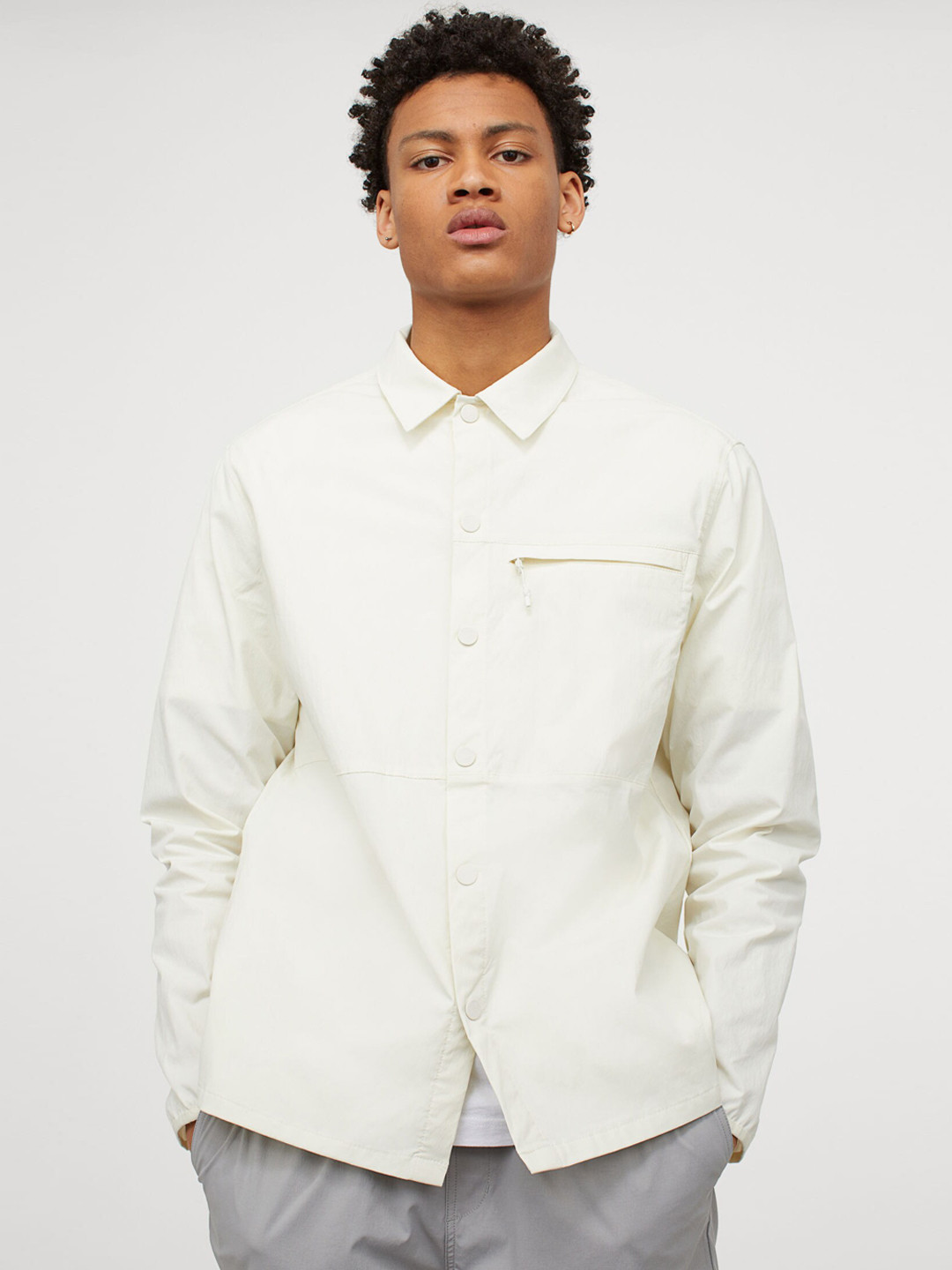 Buy H&M Men White Shirt Jacket Jackets for Men 13964880 Myntra