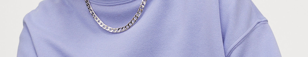 Buy H&M Women Lavender Solid Oversized Sweatshirt - Sweatshirts for ...
