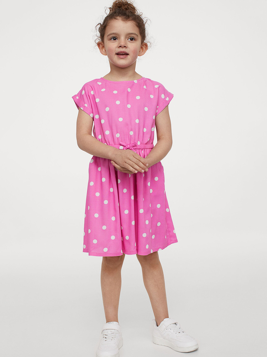 Buy H&M Girls Pink Patterned Dress Dresses for Girls 13968236 Myntra