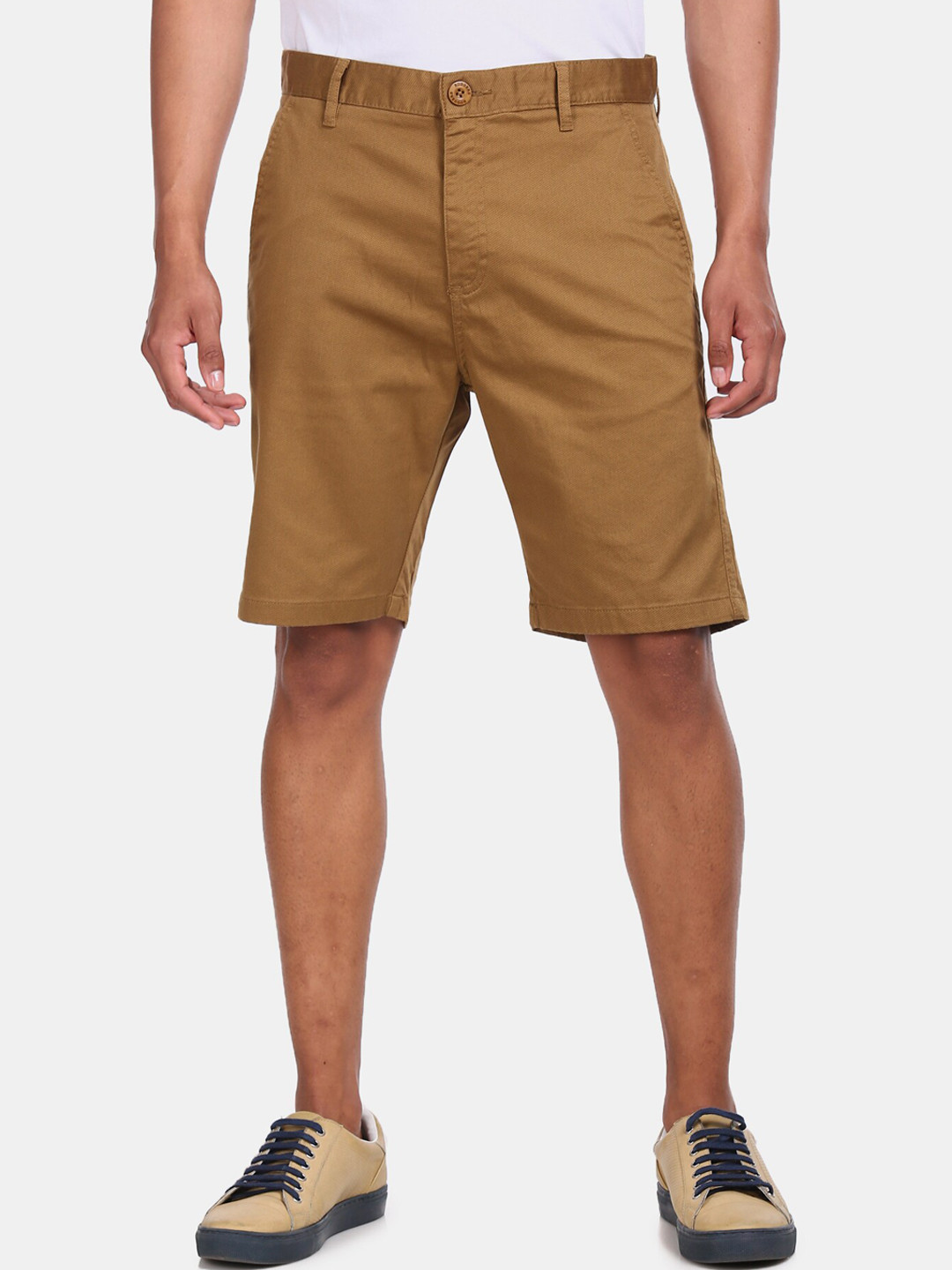 Buy Ruggers Men Brown Solid Regular Fit Shorts Shorts for Men