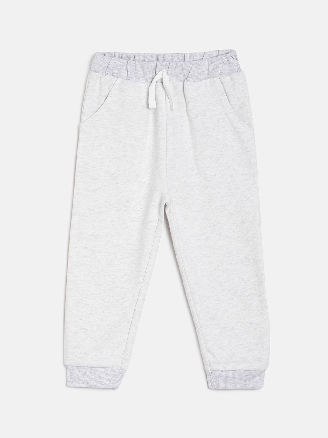 kids white jogging bottoms