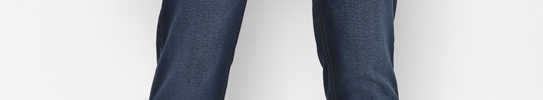 Buy Allen Solly Men Navy Blue Slim Fit Mid Rise Clean Look Jeans ...