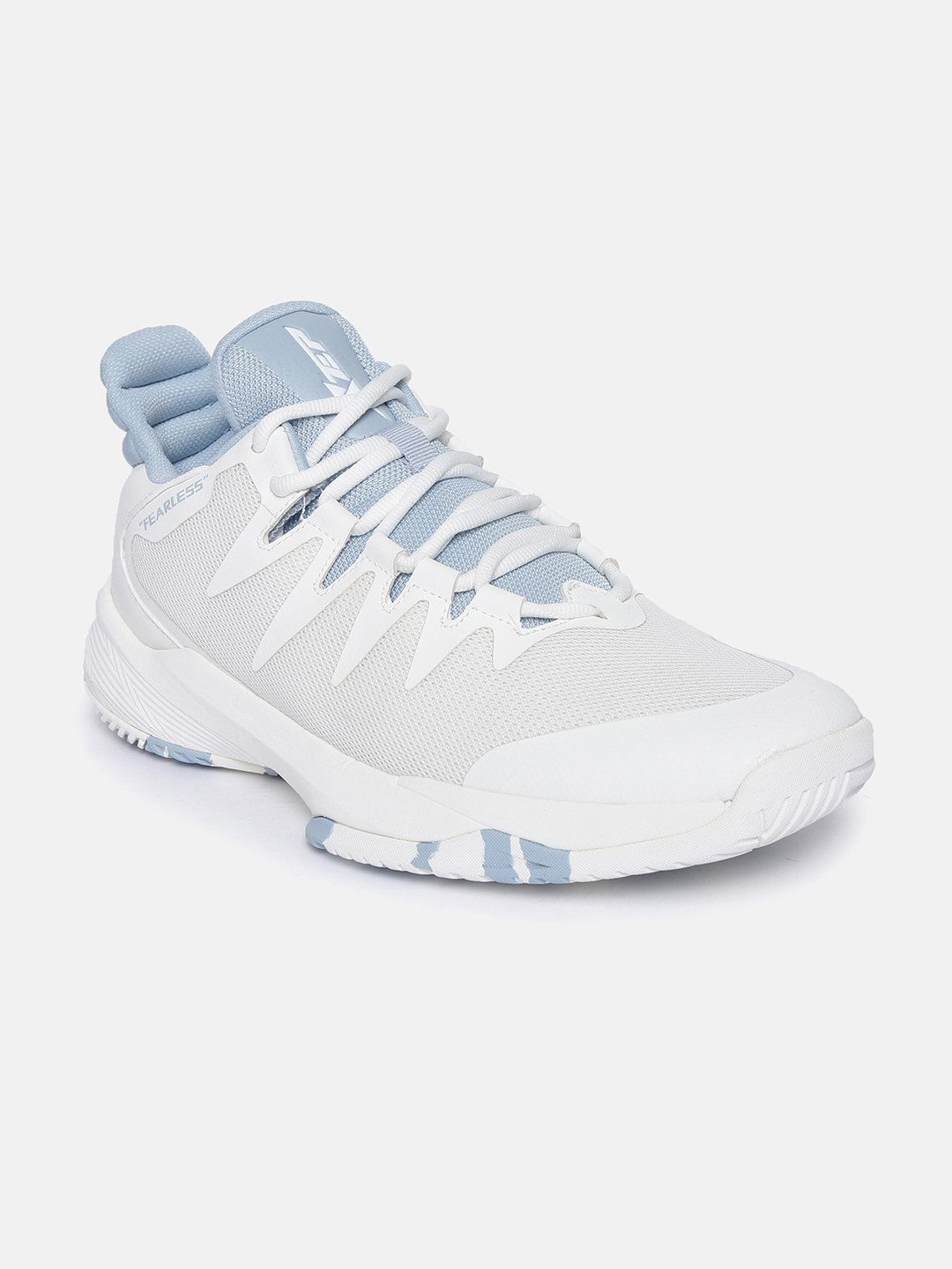 xtep white solid basketball shoes
