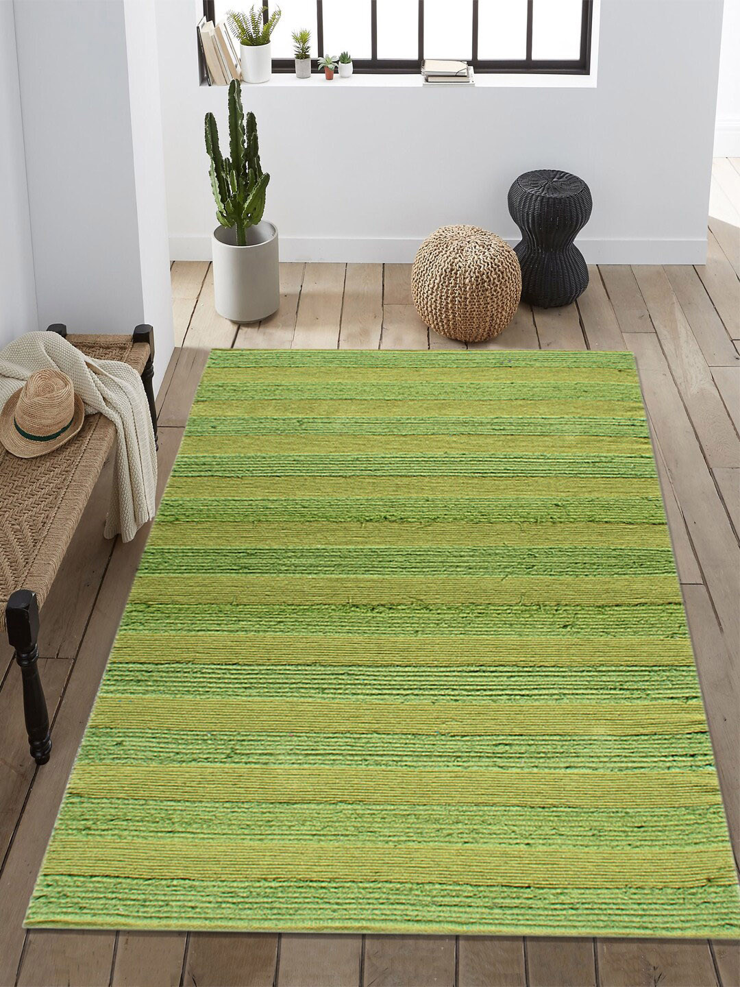 Buy Saral Home Green Striped Floor Mat Floor Mats & Dhurries for
