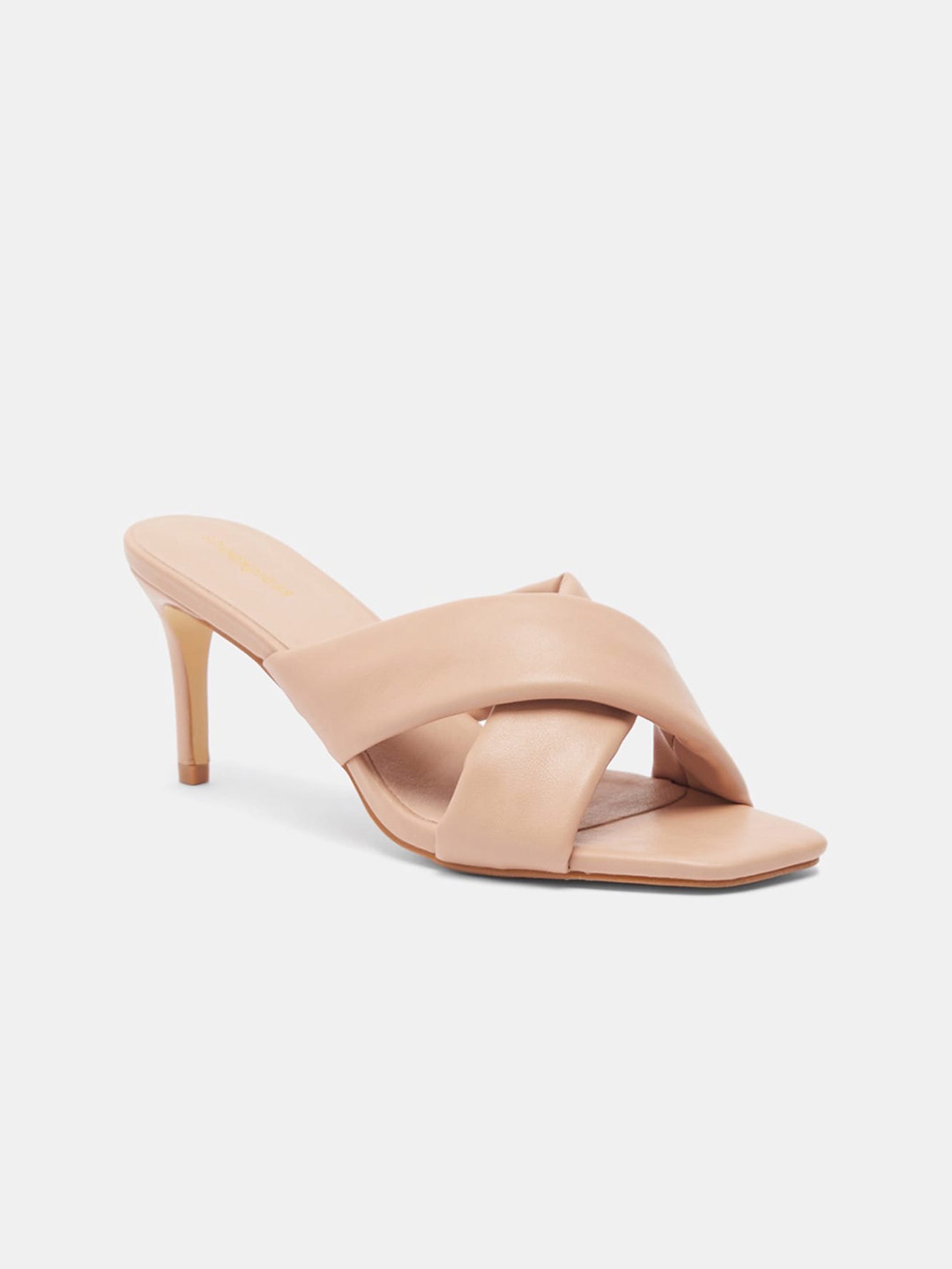 Buy Shoexpress Women Beige Solid Stiletto Heels Heels for Women