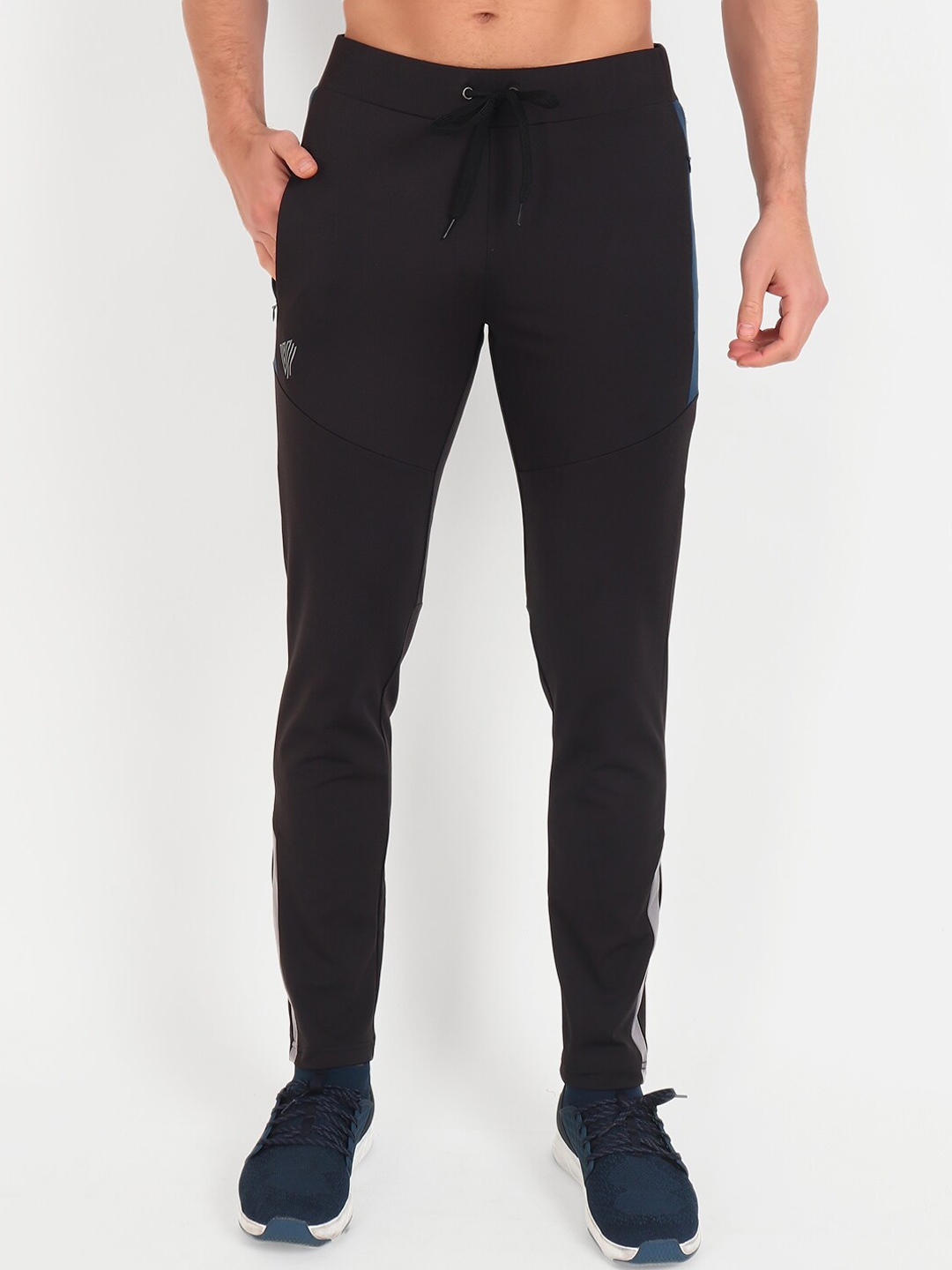 Buy VEGA Men Black Solid Slim Fit Track Pants - Track Pants for Men ...