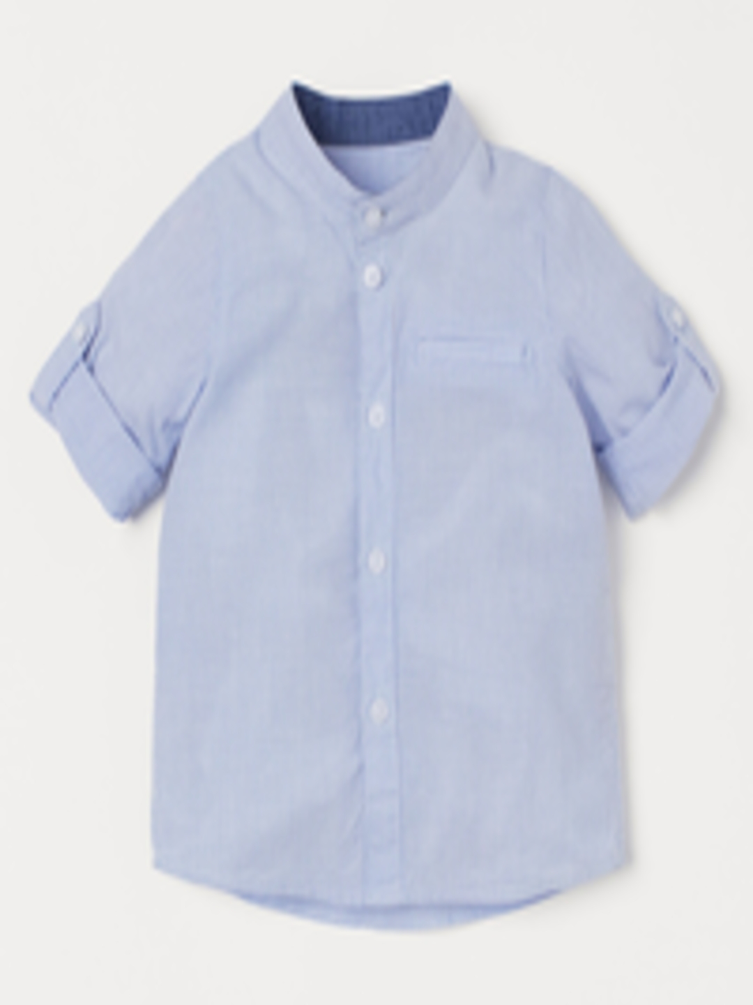Buy H&M Boys Blue Striped Grandad Shirt - Shirts for Boys 14079844 | Myntra
