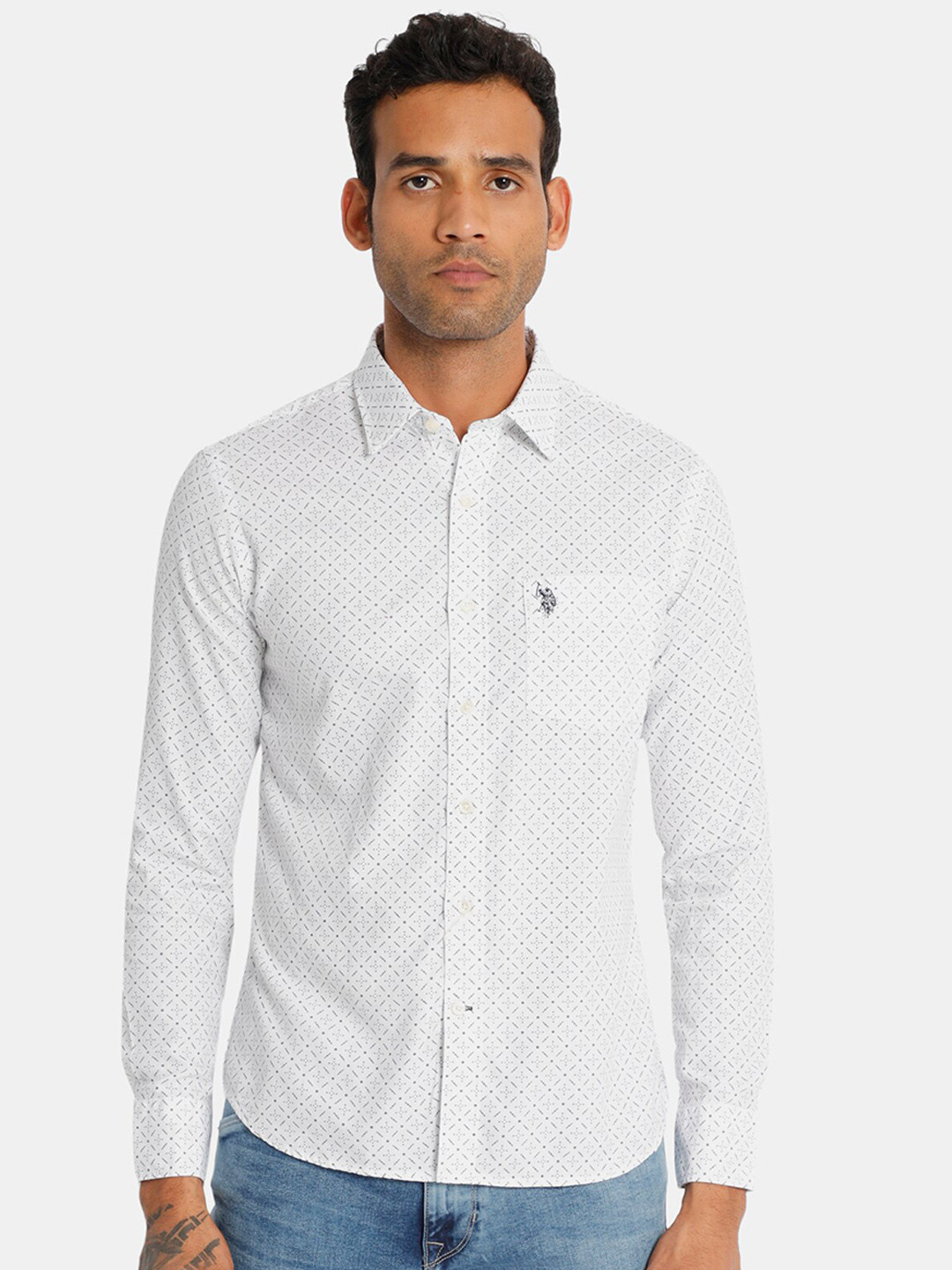 us polo assn white shirts