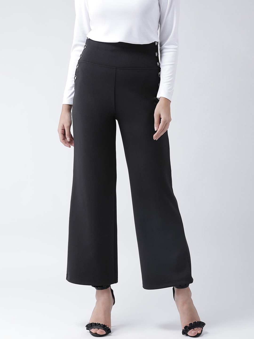 black parallel pants